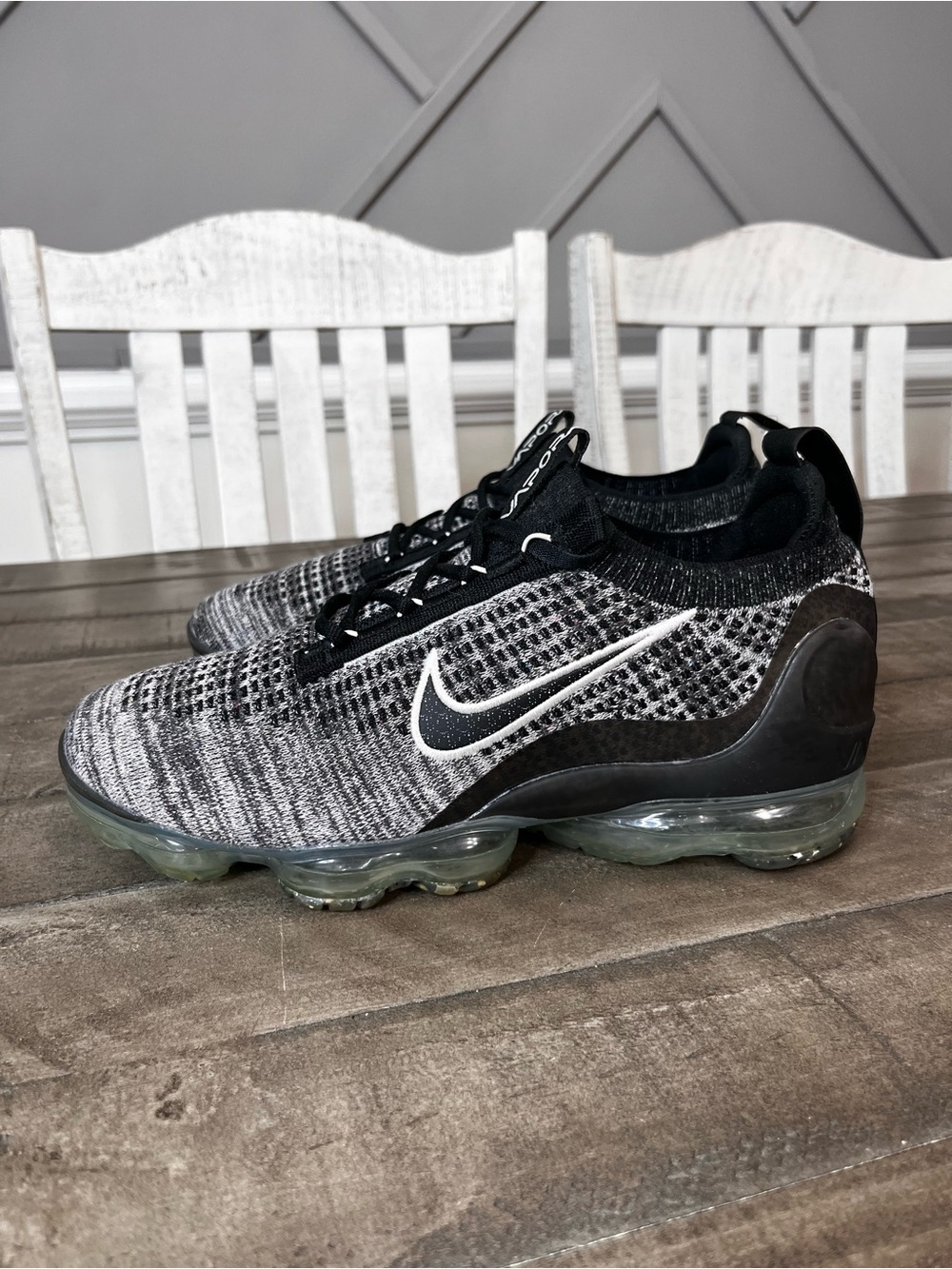 Nike Air Vapormax Flyknit Oreo Mens Sz 11